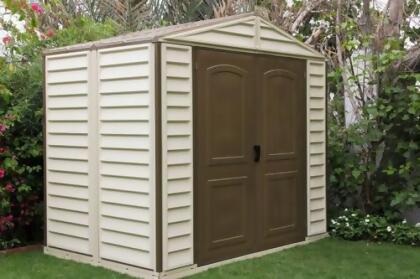  . Woodside Vinyl Shed with Foundation from UnbeatableSale at SHOP.COM