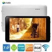 (YUANDAO) Vido N70s 7- Android 4.2.2 RK3026 Dual-core 8GB Tablet PC w- WiFi AirPlay DMR CPU 1GHz ETC